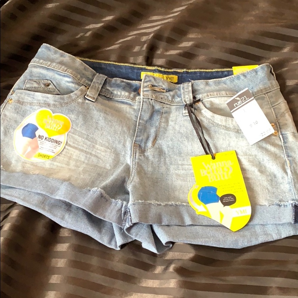 Blue jean shorts